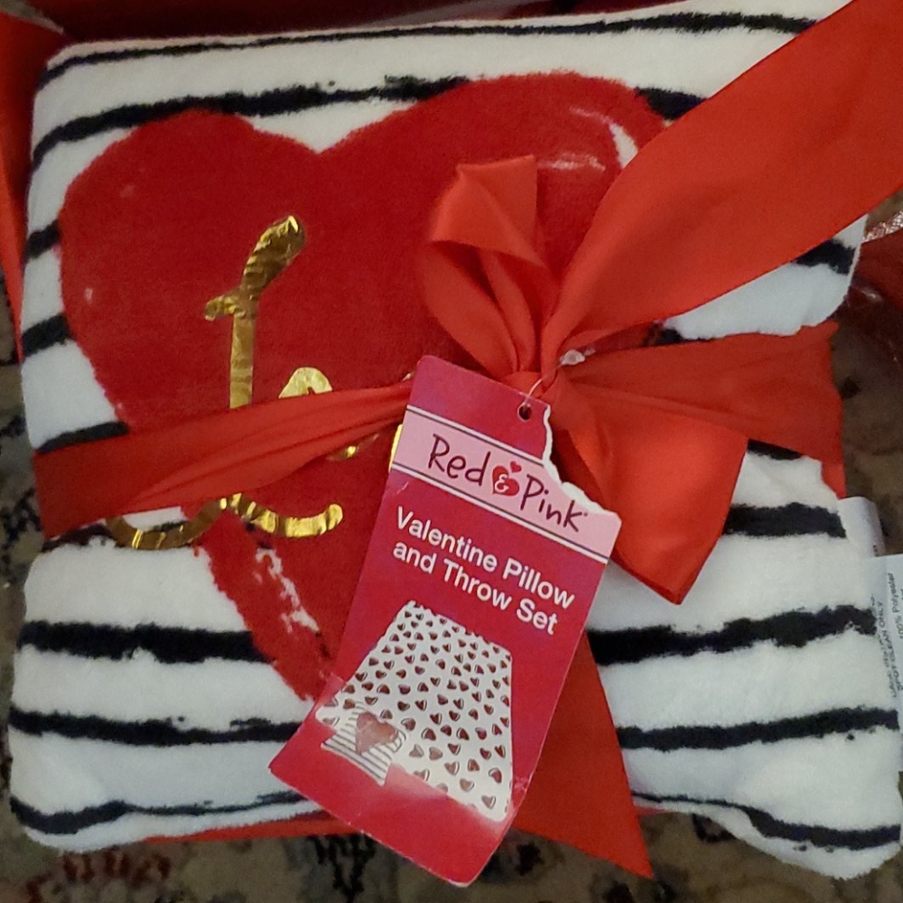 JUST IN AND JUST IN TIME 1 ONLY PILLOW/ THROW SET